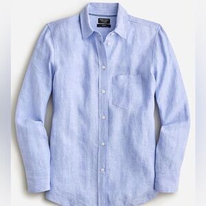 J. Crew Slim-fit Baird McNutt Irish linen shirt FRENCH BLUE 2